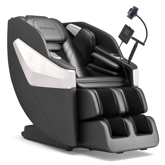 SL Track 3D-Massagesessel mit Körperscan, Zero-Gravity-Shiatsu-Massagesessel mit Wärme, Fußrolle, Bluetooth für Homeoffice