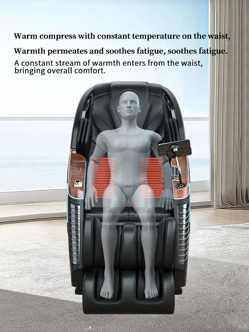 3-year warranty massaye chair 4d zero gravity Thai stretching kneading heating Bluetooth Speaker Airbags SL track massage sofa