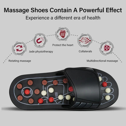 Home Damen Herren Fuß-Akupressur-Fußmassage-Hausschuhe Shiatsu-Sandalen Fuß-Akupressur-Therapie rotierende Fußmassage-Schuhe