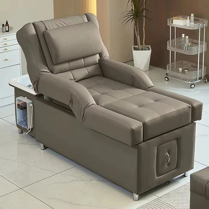 Gesundheits-Fußmassage Schönheitssalon Spezielles Shampoo-Bett Elektrisch höhenverstellbare Fußmassageliege Schönheitssalon High-End-Kopftherapieliege