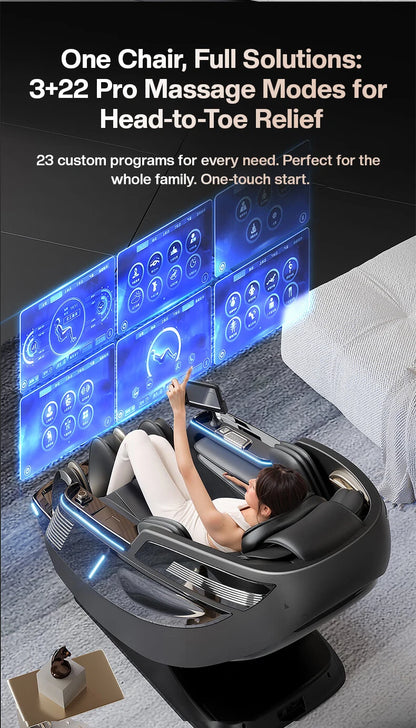 Dual Core 4D Electric Massage Chair Thai Stretch Electric Leg Lift Massage Triple Control Operation‌ Home Office Leisure Sofa