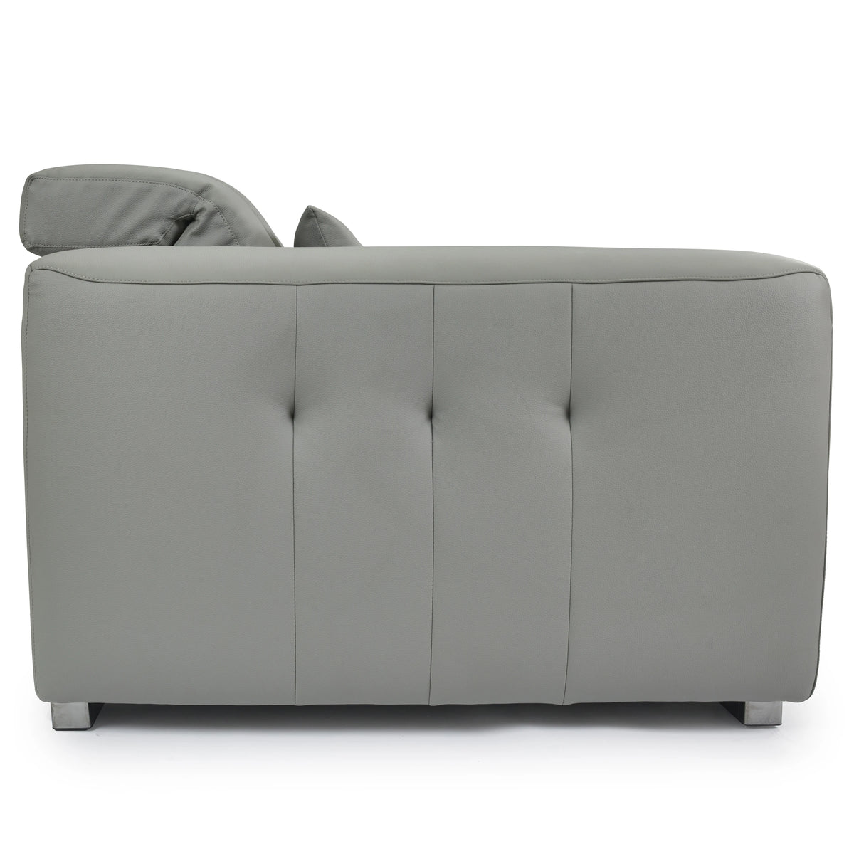 Dark Grey Genuine Leather Sectional Couches Luxury Electric Reclining Living Room Sofa