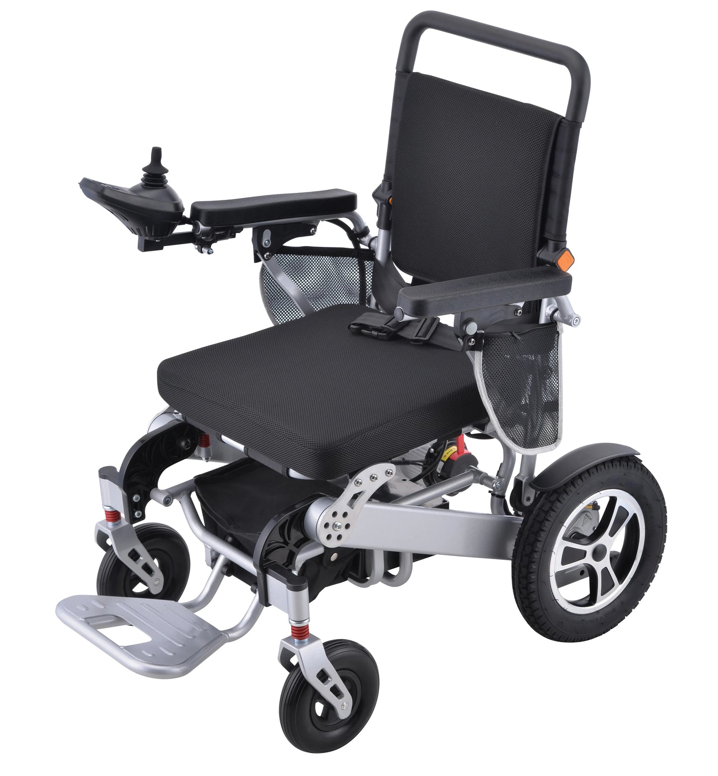 -Health Care Supply Shock Absorption Disabled Portable Wheelchair Folding Lightweight Aluminum Auto-folding Electric Wheelchair