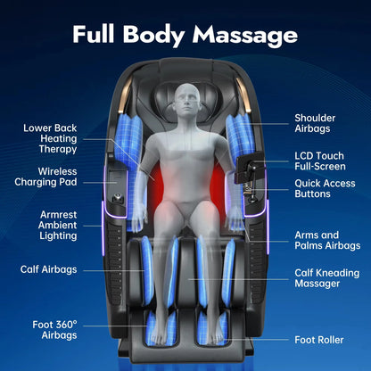 Electric Office Full Body Luxury Chair Massage  Full Body Not Second Hand Pedicure Spa 3D Massage Chair