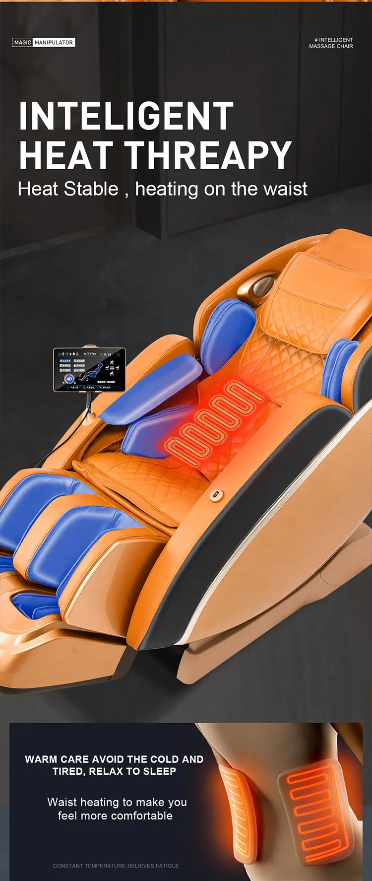 Massage Chair Luxury 5d Zero High-End Luxury Full Body 8D Zero Gravity Home Massage Chair Electric Stretching Features