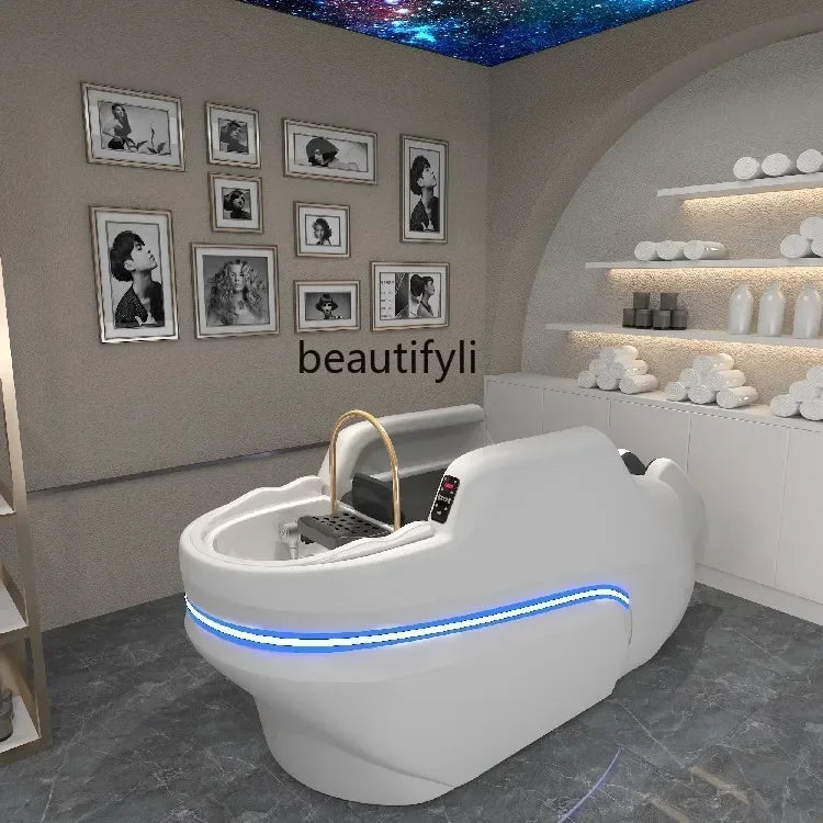 M178 Automatisches intelligentes elektrisches Massage-Shampoo-Bett für Friseursalons, spezielles Wasserzirkulations-Haarpflegebett