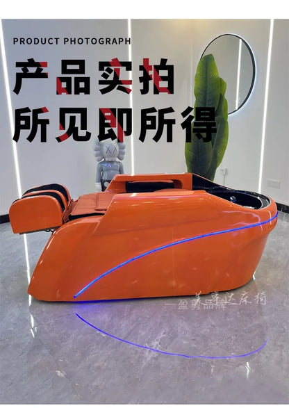 Barbershop Smart Massage Shampoo Chairs Multifunction Hair Salon Scalp Massage Water Cycle Shampoo Chairs Furniture