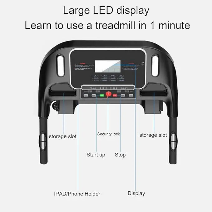 Zusammenklappbares Mini-Laufband elektrisch für Zuhause, Fitness-Heim-Laufband