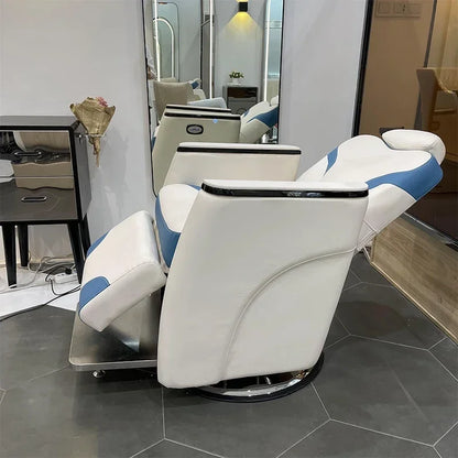 Kopftherapie Elektrischer Schönheits-Haarstuhl Multifunktionaler Augenbrauenrasier- und Ablagestuhl Physiotherapie Gesundheitsstuhl