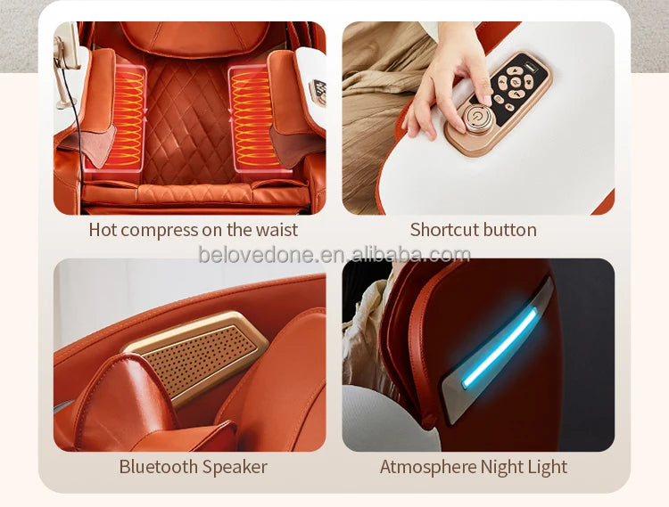 Smart Electric Massage Chair Relaxing Body Massage Chair Zero-gravity Luxury Massage Armchair