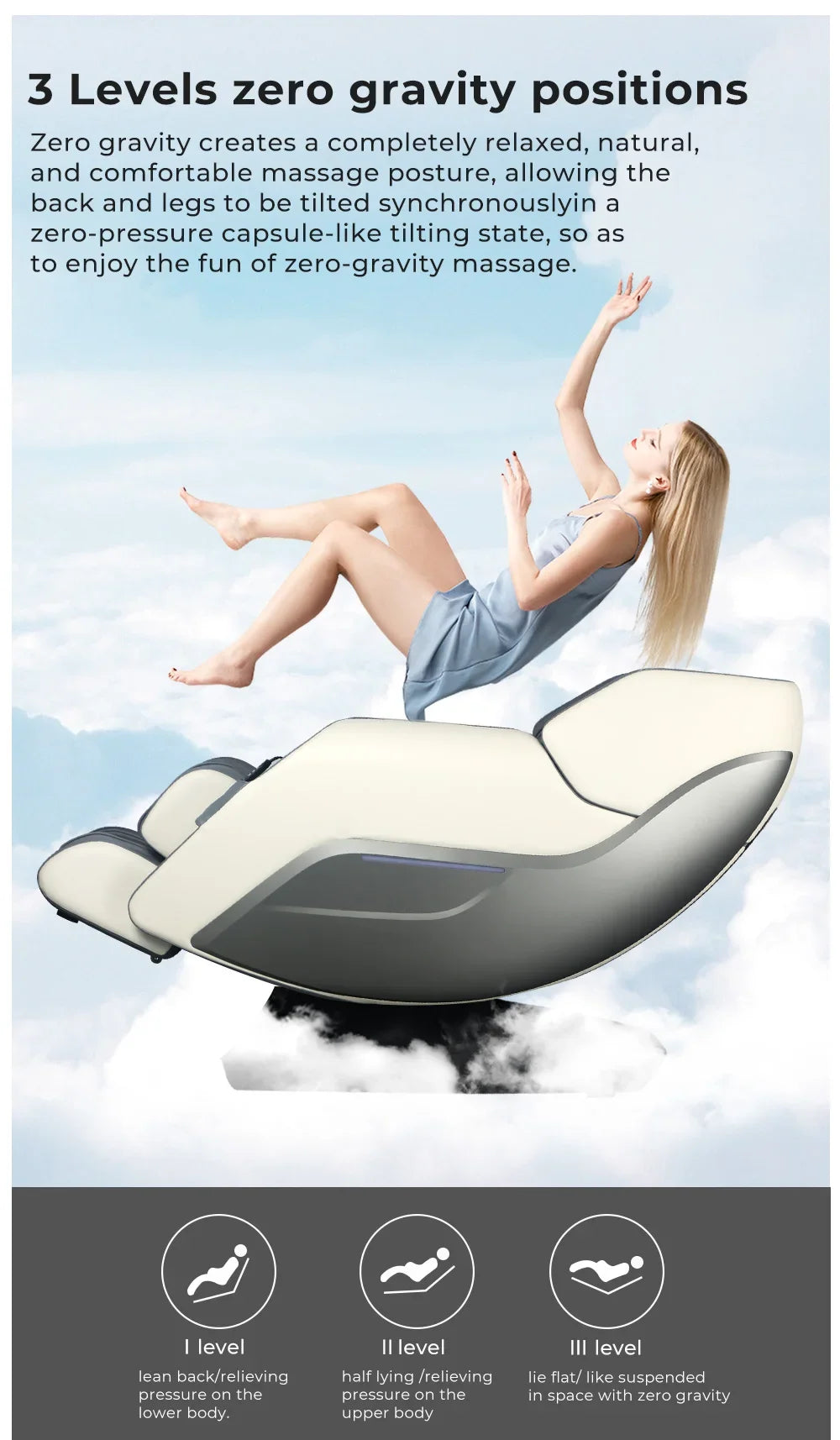 Intelligenter Ganzkörper-Scan-Akupunkturpunkte-Stimulation KI-Ganzkörperprogramm-Massagesessel für zu Hause