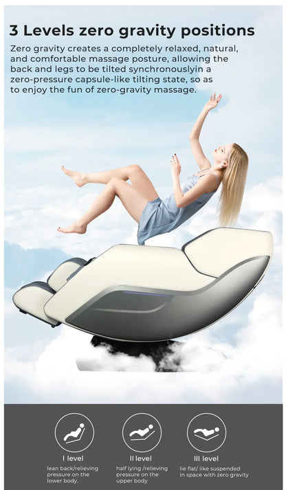 Intelligenter Ganzkörper-Scan-Akupunkturpunkte-Stimulation KI-Ganzkörperprogramm-Massagesessel für zu Hause