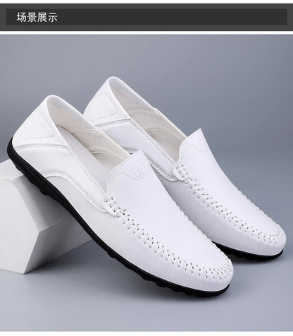 Men’s Casual Leather Shoes – Soft Sole, Comfortable, and Stylish for All Seasons