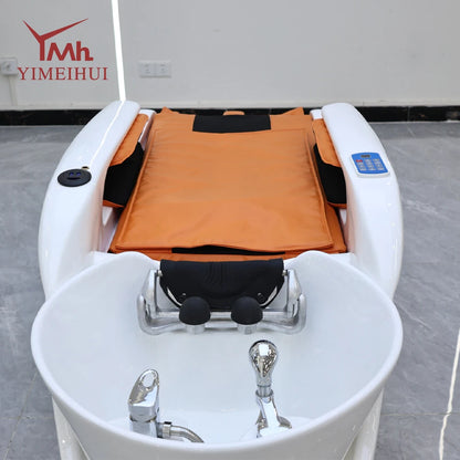 Japanisches Head Spa Salon Equipment Bett Elektrisches Massage-Head-Spa-Therapie-Shampoo-Massagebett