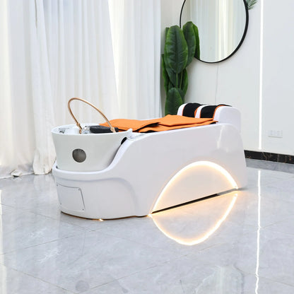 Intelligente Massage-Haarwaschliege, Massagetisch, Kopf-SPA-Salonmöbel für Luxussalons, Friseurdienstleistungen