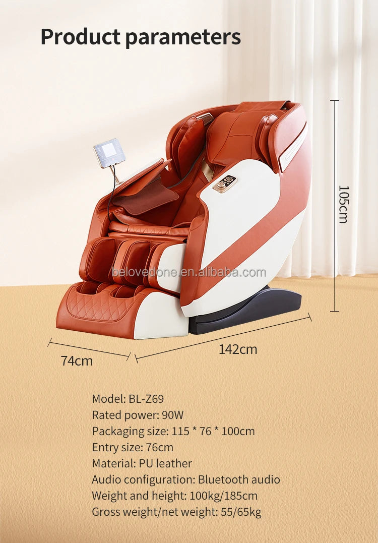 Factory Body Massager Chair Heated Smart Electric Massage Office Chair Foot Spa Body Relaxing