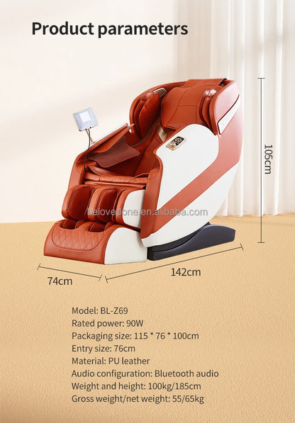 Factory Body Massager Chair Heated Smart Electric Massage Office Chair Foot Spa Body Relaxing