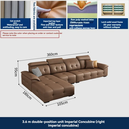 L Shaped Leather Sectional Sofa and Couch For Living Room Italian Oversized Leather Sofa Couches Living Room Furniture