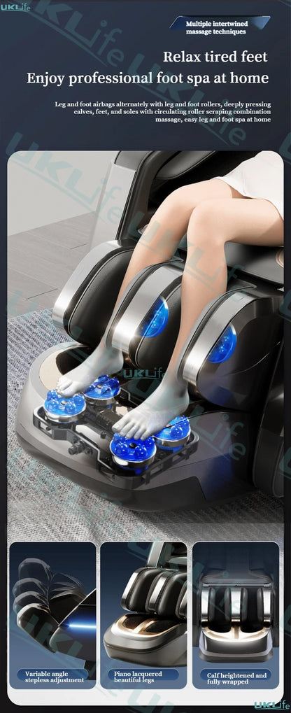 2026 MAX6D Dual-Core Jade-Massagesessel mit Wadenmassage, 152 cm Dual-SL-Schiene, KI-Sprachsteuerung, Schwerelosigkeitsmodus