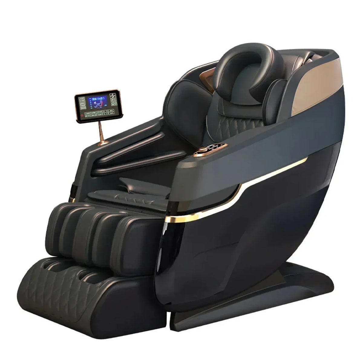 4D SL Tracking Massagesessel, Zero Gravity Liegesessel, Ganzkörper-Airbag-Massagesofa, Bürostuhl mit Touchscreen, 3 Jahre
