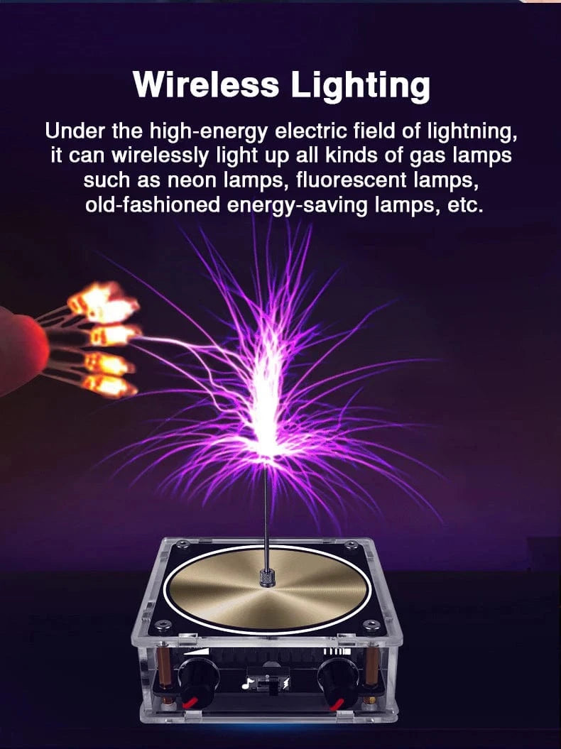 Bluetooth-Compatible Music Tesla Coil Speaker – Touchable Arc Generator for Science Education