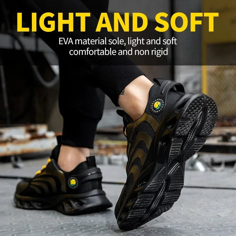Lightweight Lace-Free Safety Shoes