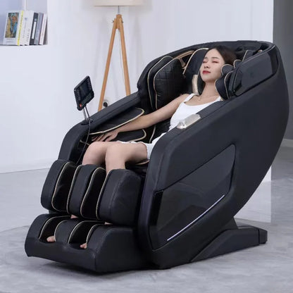 Elektrisches Sofa Luxus Shiatsu Kneten Heiztherapie Luftdruck Massage Sessel 4D Massagesessel mit Touchscreen