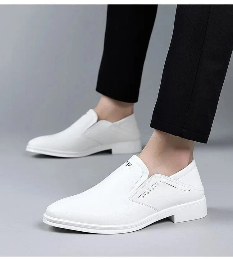 Herrenschuhe 2025 – Britische Designer-Schuhe mit spitzer Zehenpartie für Frühling/Herbst