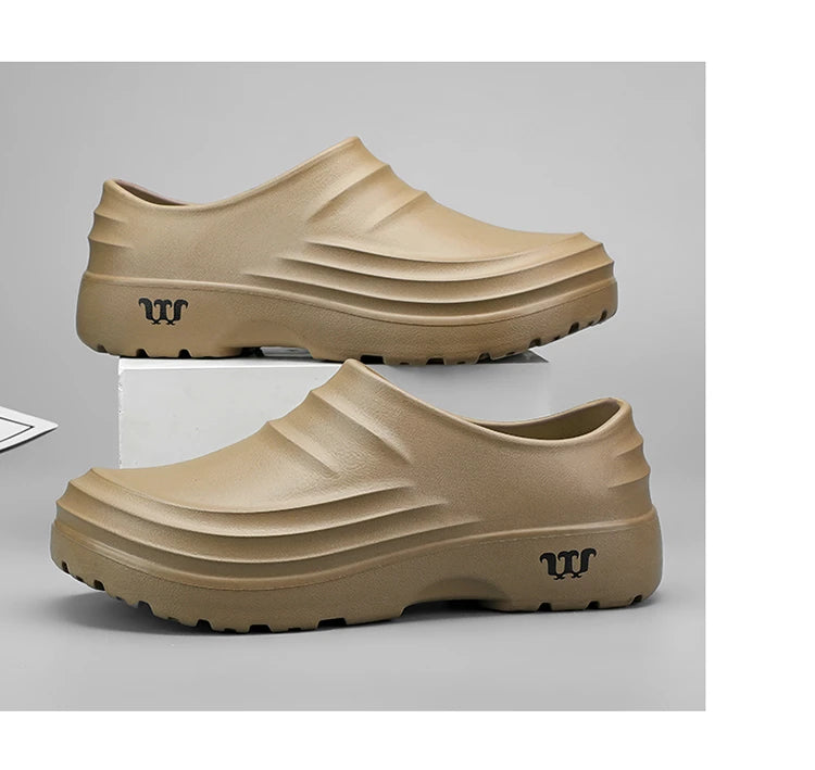 Summer Chef Shoes Anti Slip and Oil Proof Work Shoes Lazy Slippers  Casual Trendy Slippers One Step Fashion Shoes Sports Shoes