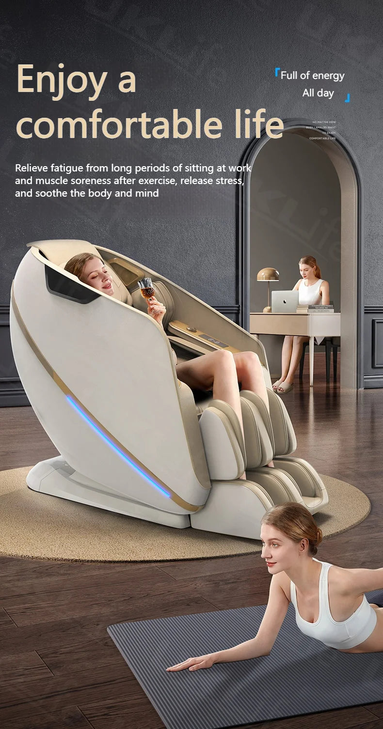 3 Year Warranty 4D SL-Track Zero Gravity full body AirBag Massager Chairs Home 3D Office Chair Luxury Electric Massage Sofa