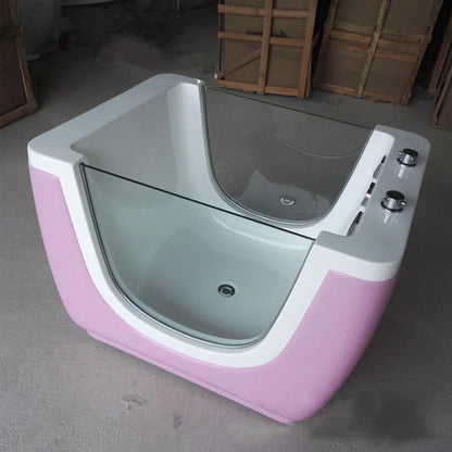 Tragbare Hydromassage-Whirlpool-Badewanne aus Acryl für Babys und Kinder NS806
