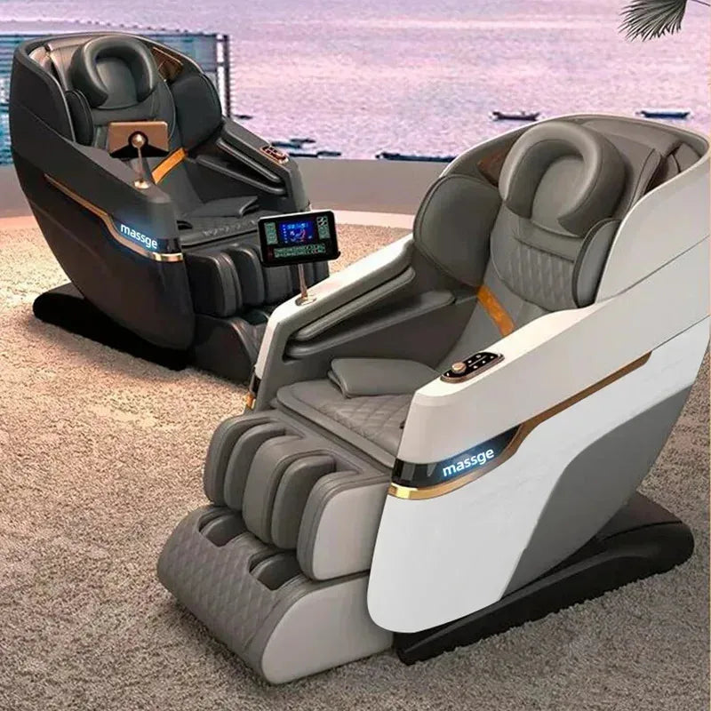 4D SL Tracking Massagesessel, Zero Gravity Liegesessel, Ganzkörper-Airbag-Massagesofa, Bürostuhl mit Touchscreen, 3 Jahre