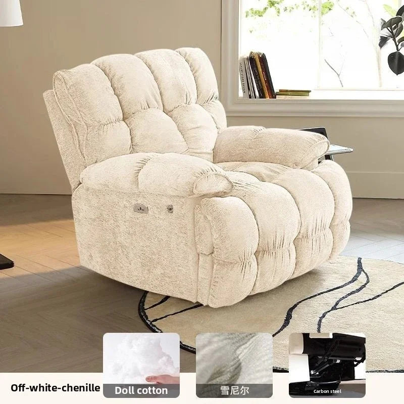 Smart Elektrischer Lazy-Sofa-Sessel Wohnzimmer Modern Einzelsitz mit Schlafmodus Multifunktionales Design Komfortable Ruhe