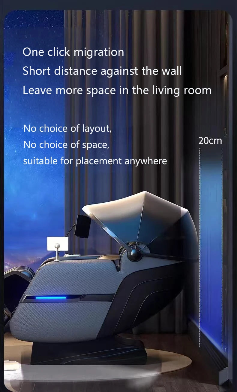 Massagesessel Luxus 4D Zero Gravity Leiser Körper-Spa-Massage Voll intelligente elektrische Haushalts-SL-Doppelgleis-Luxussofa