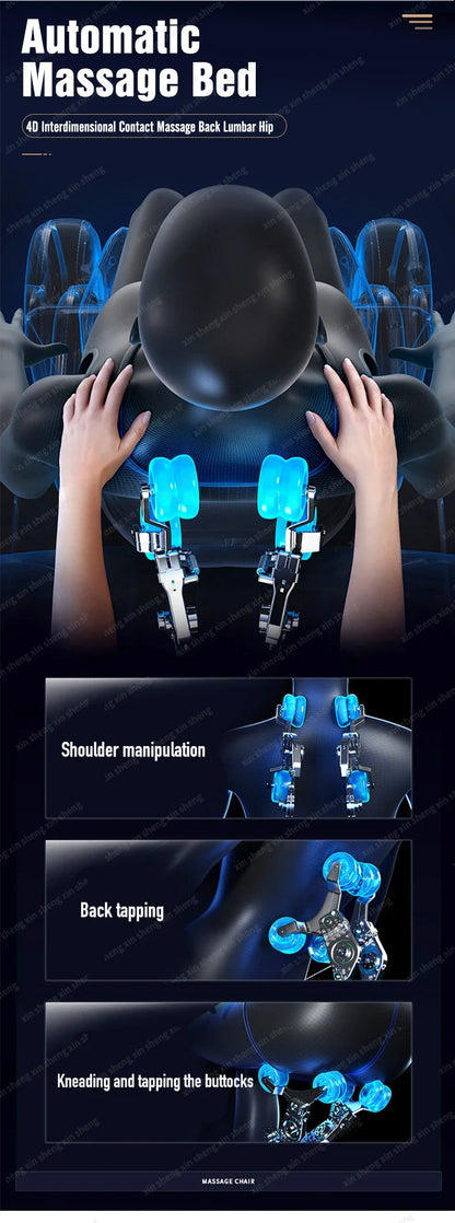 2025 Professionelles elektrisches Massagebett Kopf-SPA-Salon Massagetisch Haarwasch-Räucherbetten Friseursalon intelligente Möbel