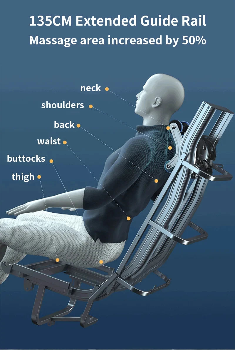 3 Jahre Garantie 4D SL Track Zero Gravity Ganzkörpermassagesessel mit Wärme und Airbag