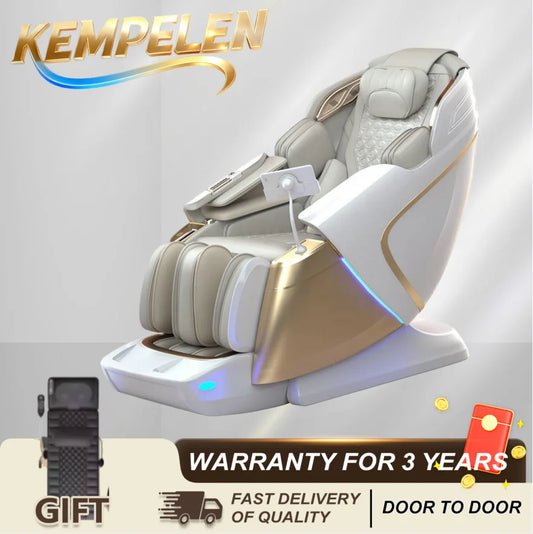 Flaggschiff 4D+3D Dual-Core Smart Massagesessel | KI-Zielerkennung & 149cm SL-Schiene | 6 Meditationsmodi & Zero Gravity Rocking