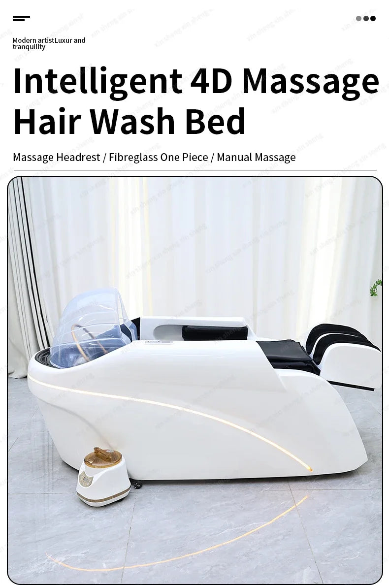 Factory Hair Salon Shampoo Bed Head SPA Fumigation Machine Electric Massage Table For Leisure Health Store Commercial Furniture