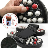 Neue Fußmassage-Hausschuhe Fußreflexzonenmassage Akupunktur-Therapie-Massagegerät Walk Stone Schuhe Akupunktur Kopfsteinpflaster-Massagegerät
