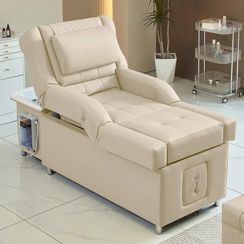 2026 Gesundheitsfußmassage Schönheitssalon Spezialshampoobett elektrisches Hebefußmassagesofa Bett Schönheitssalon High-End-Kopf