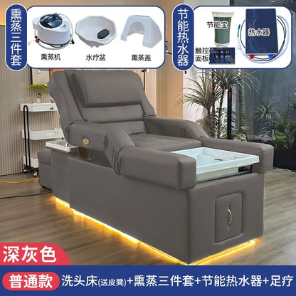 FTElectric lifting foot bath sofa integrated bed high-end shampoo foot bed