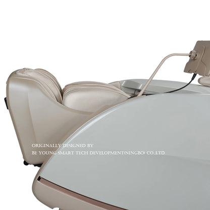 Fauteuil de massage corps entier, fauteuil de massage zéro gravité, chauffage, massage des pieds, modes automatiques, écran tactile (noir et blanc)