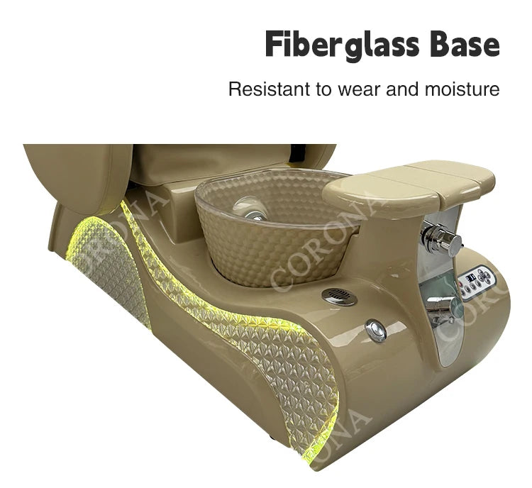 Professional No Plumbing Luxury Foot Spa Pedicure Chair With Massage