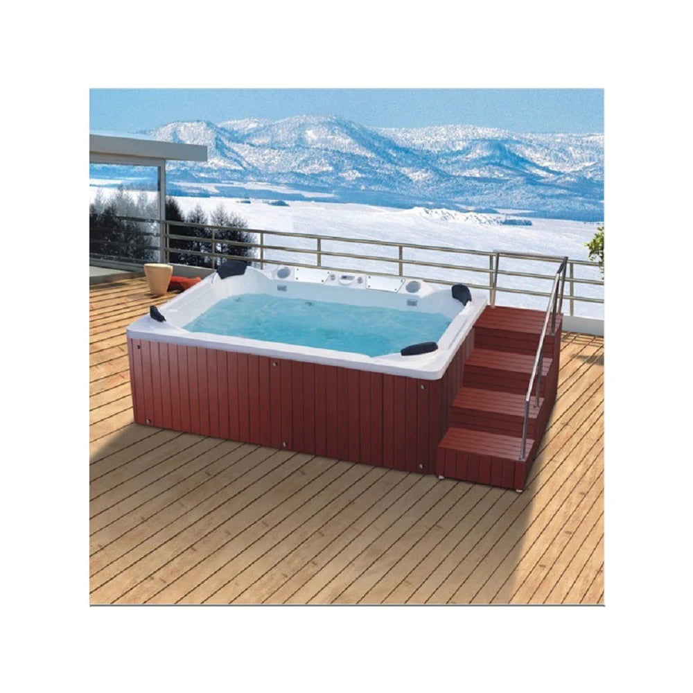 Outdoor swimming spa pool massage whirlpool& bathtub for 8 people 3560mm