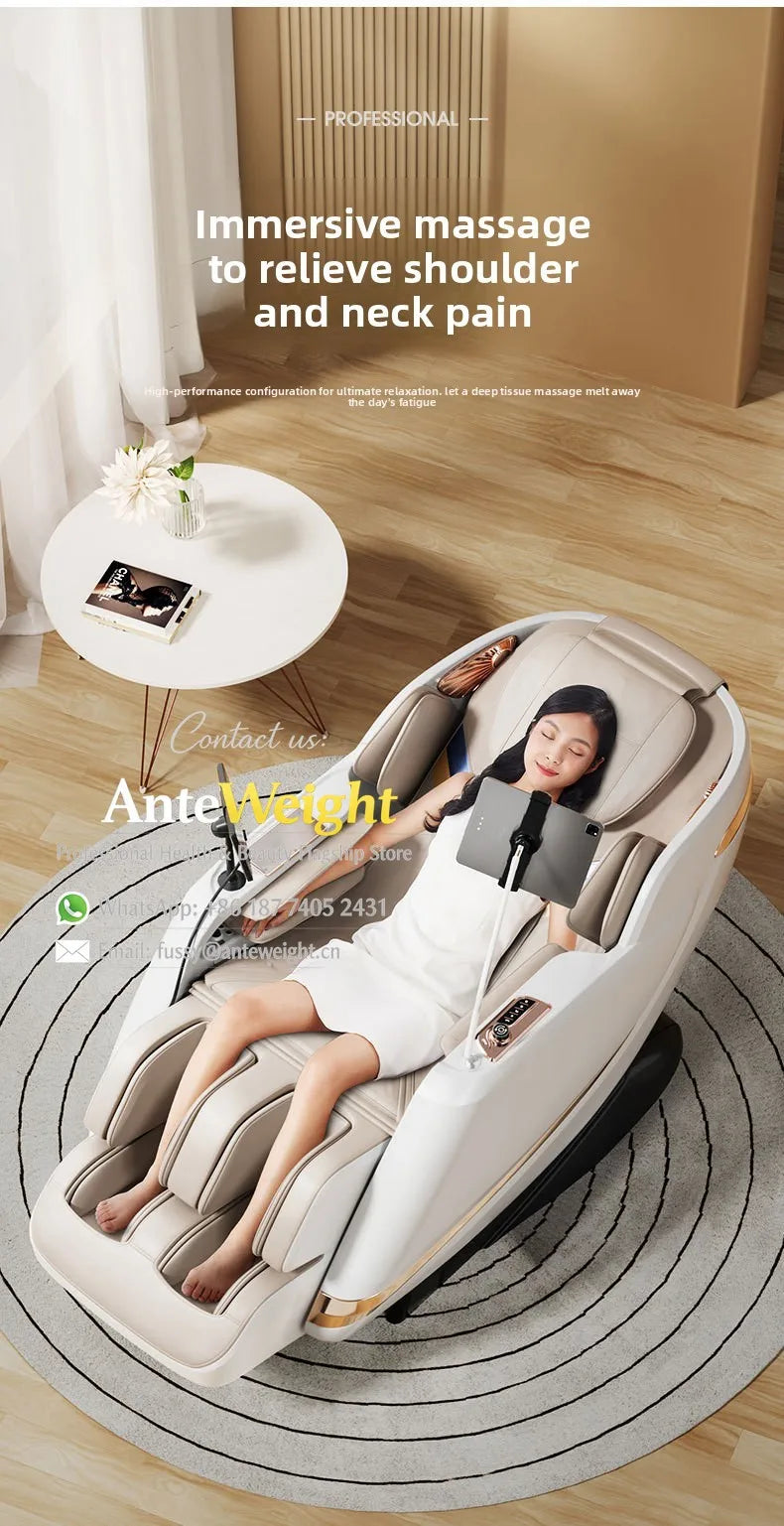 Fauteuil de massage électrique SL-Track, capsule spatiale compacte, massage automatique du corps entier |   Fauteuil inclinable multifonction pour la maison