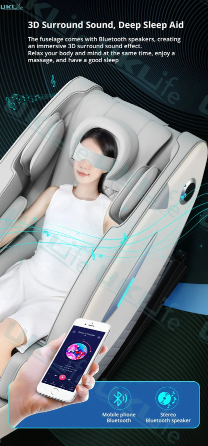 Three Year Warranty Home 4D Heating Massage Chairs Multifunctional Full Body Air Bag Wrapped Zero Gravity 3D Massage Office Sofa