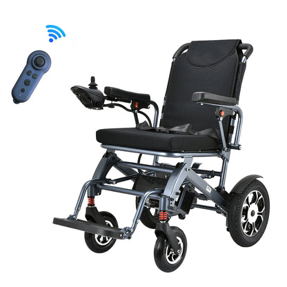 Motorisierter Elektrischer Aluminium-Rollstuhl Automatischer tragbarer leichter Elektrorollstuhl mit Joystick für ältere und behinderte Menschen