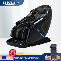 4D Zero Gravity Massage Chair with SL-Track/AirBag & 3D Body Scan - Dual Core Electric Recliner Sofa for Home Office