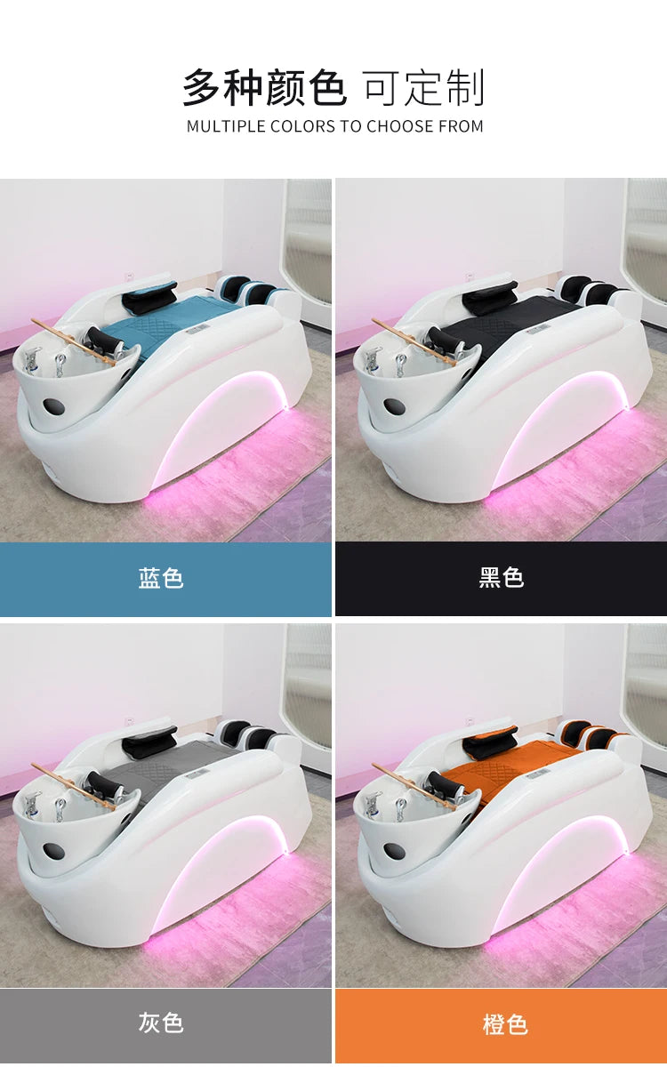 YFY Hair Salon Shampoo Bed Haircut Ceramic Integrated Special Intelligent Electric Fully Automatic Shampoo Bed