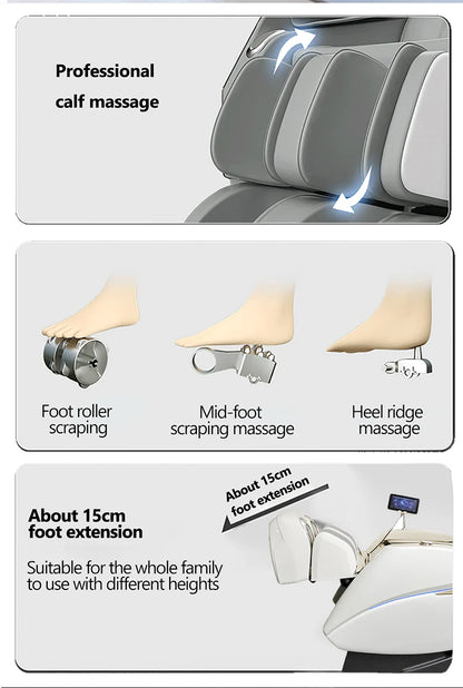 2025 Newest massage chair luxury 4D zero gravity Dual-core Full body Airbag Shiatsu Heating 3D Thai Stretch home Office chair